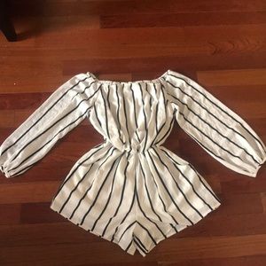 Over the shoulder romper